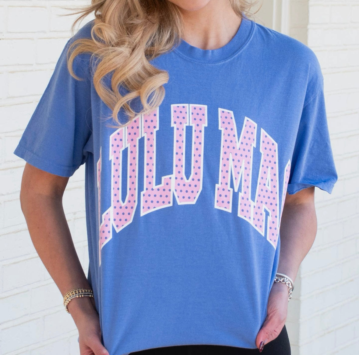 Blue and Pink Lulu Mac Tshirt