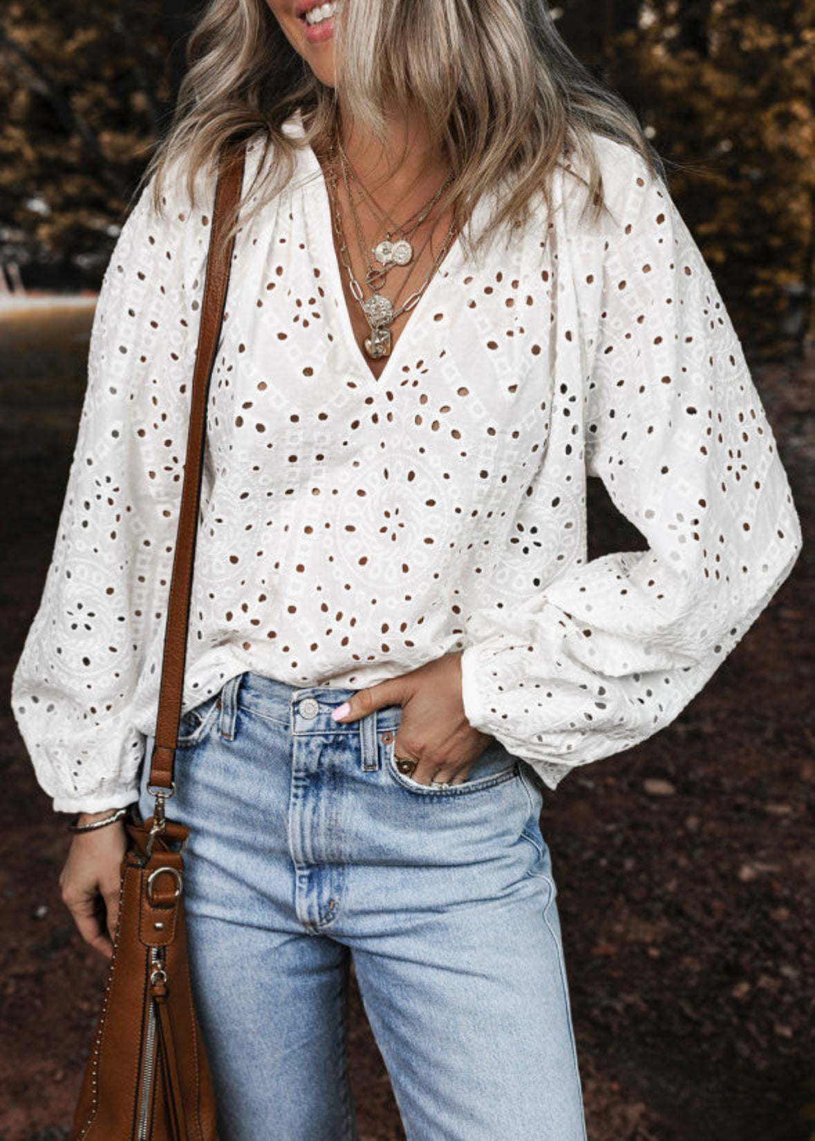 White Long Sleeve Blouse