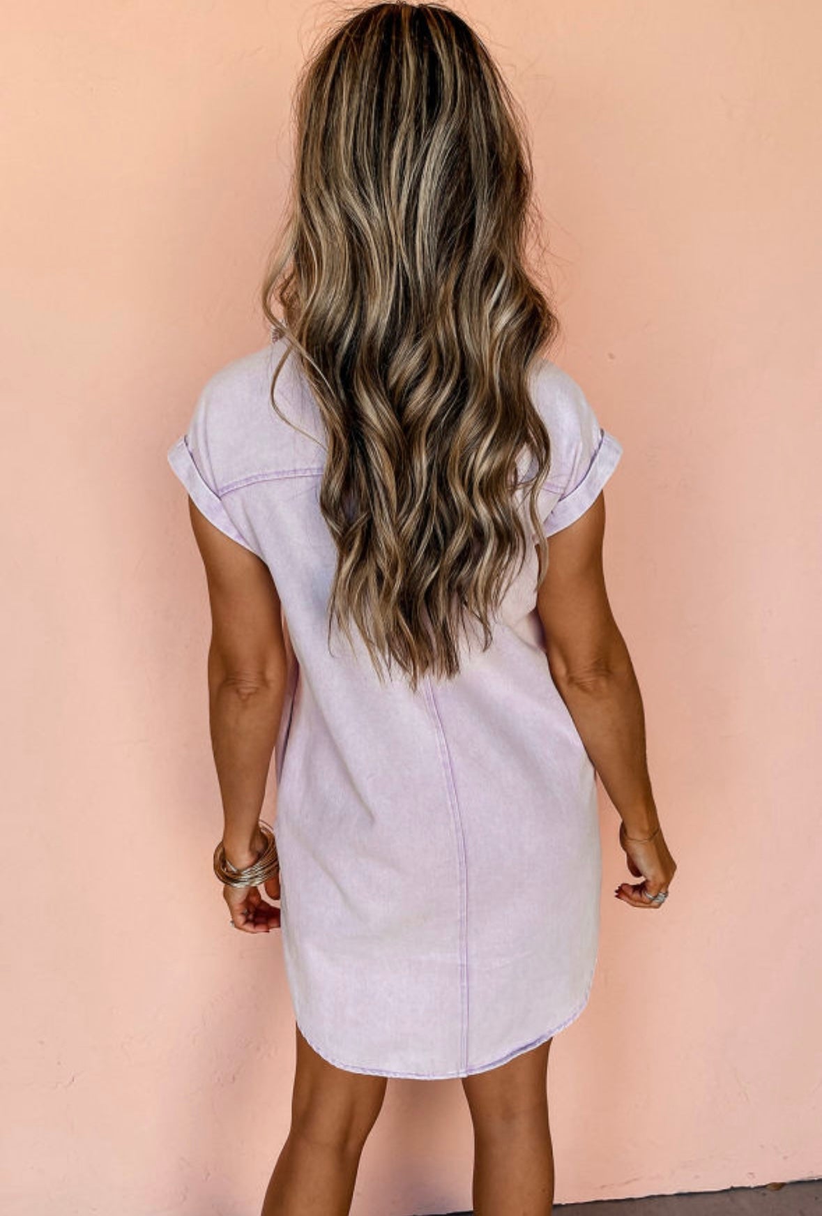 Purple Demin Dress