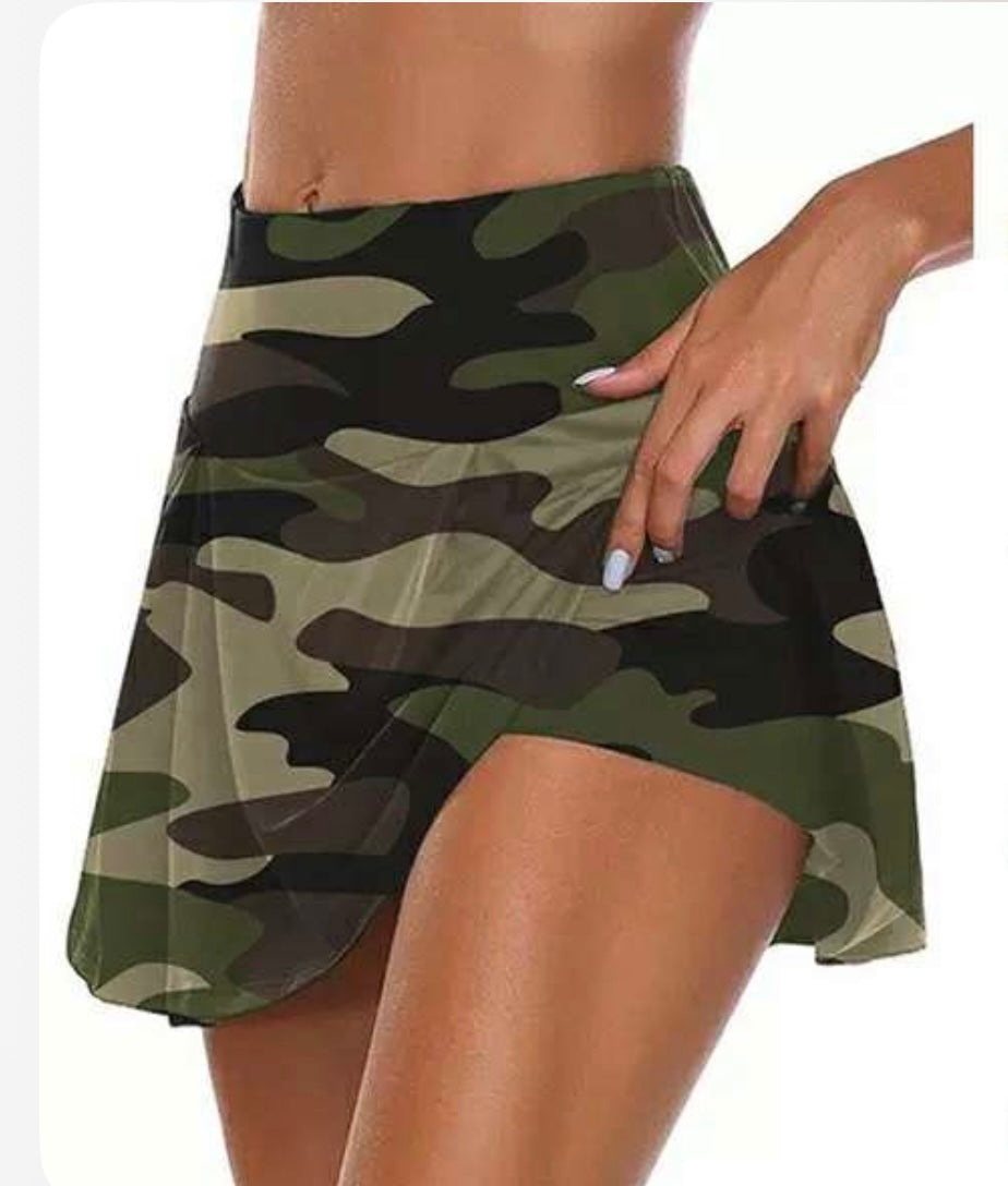 Camouflage Skort
