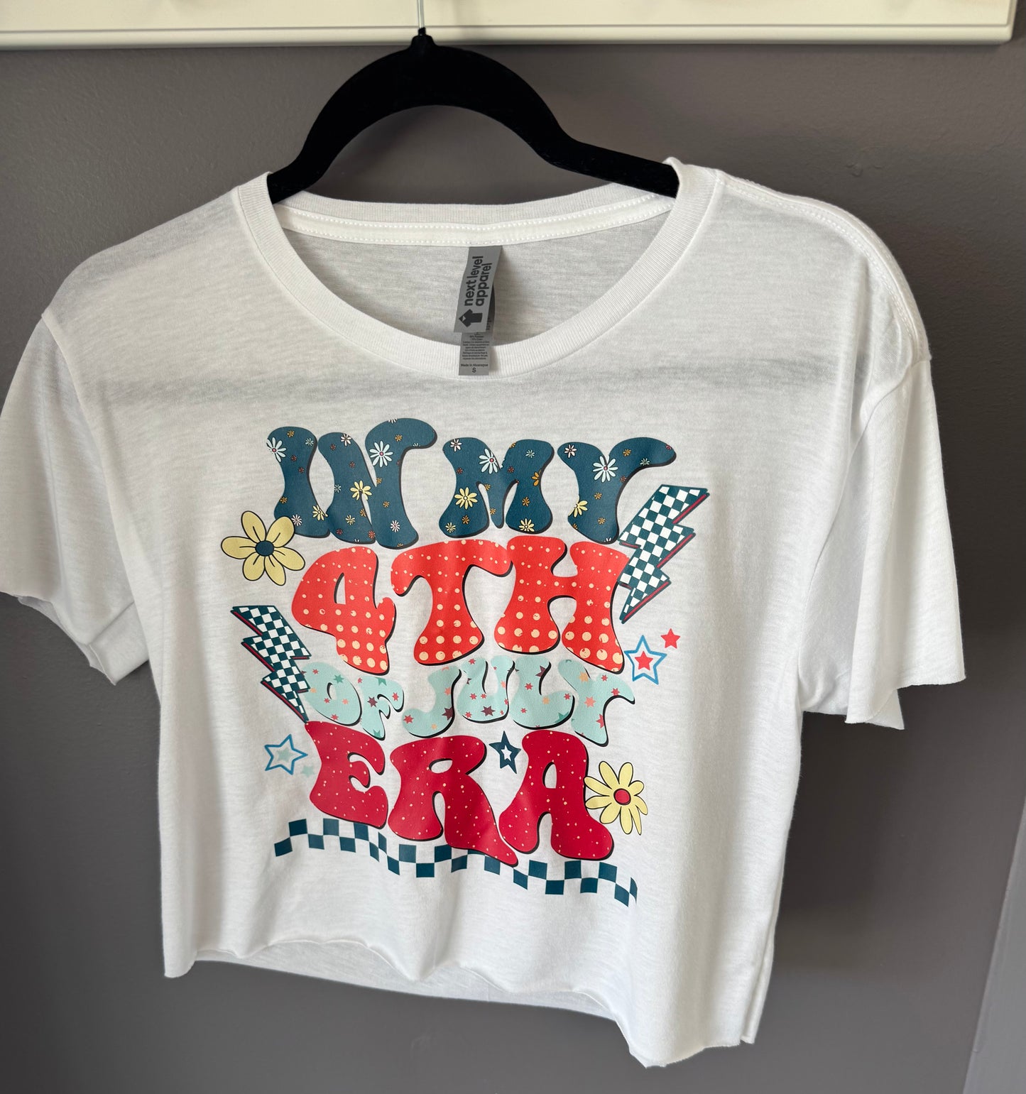 4th of July Cropped Tshirt