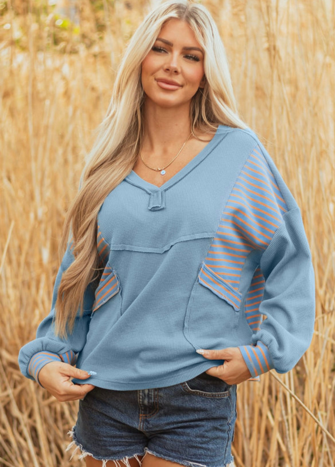 Blue/orange Sweater
