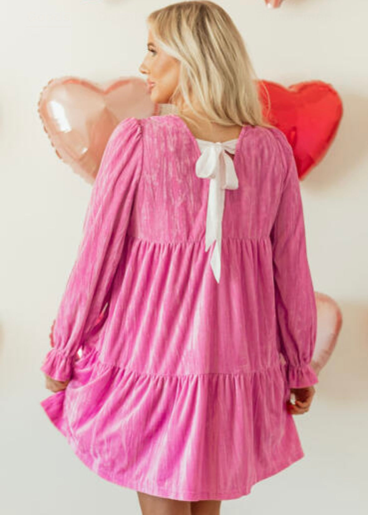 Pink Velvet Dress