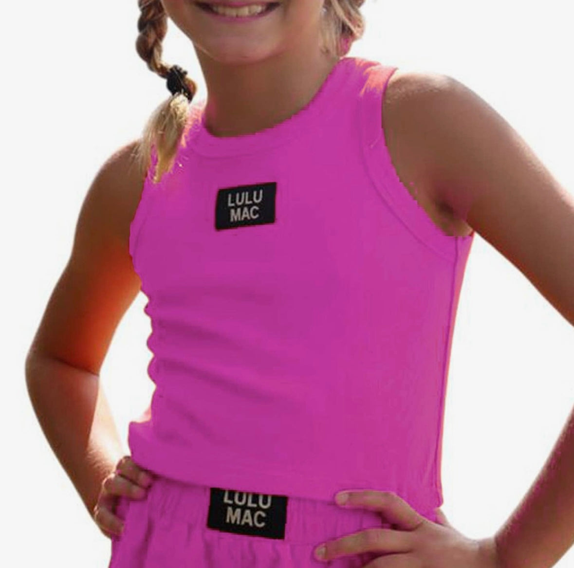 Youth Pink Lulu Mac Tank