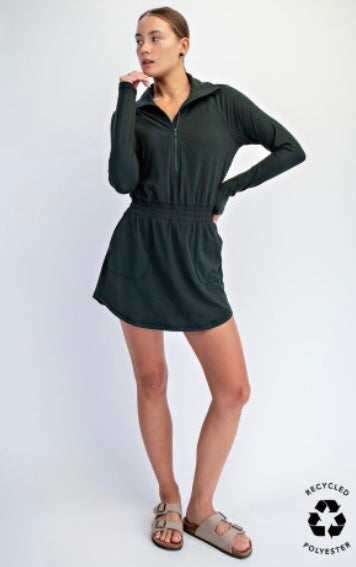 Dark Cherry Dress Romper