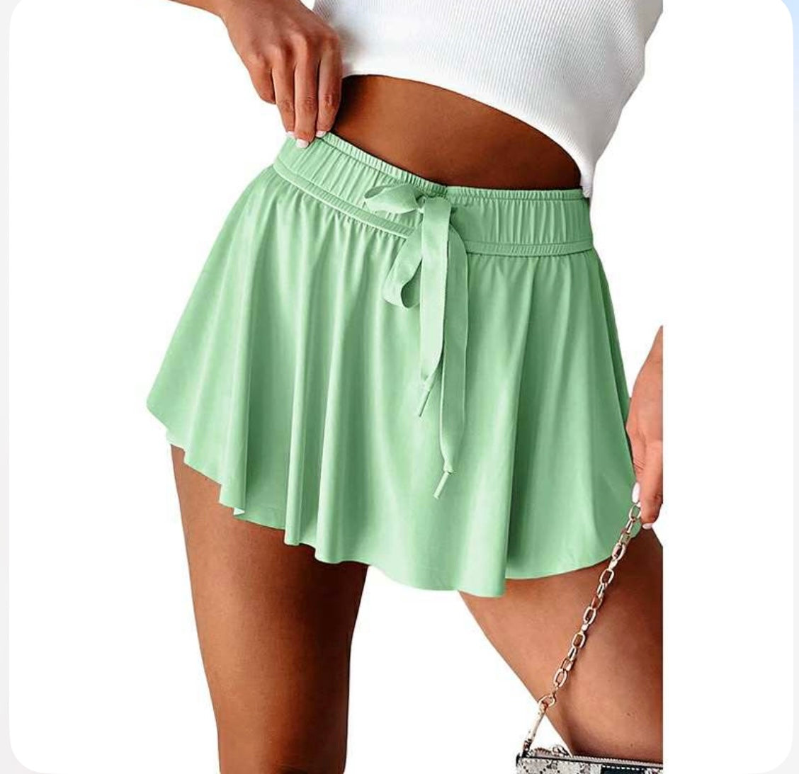Skort with Drawstring