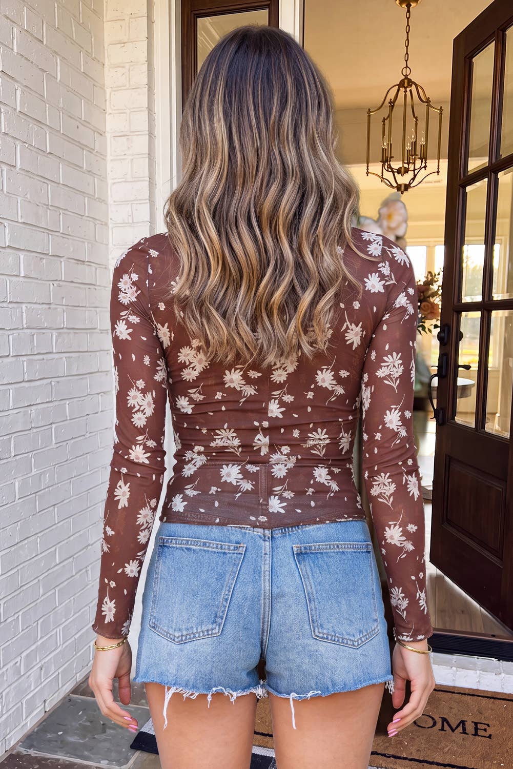 Floral Sheer Blouse