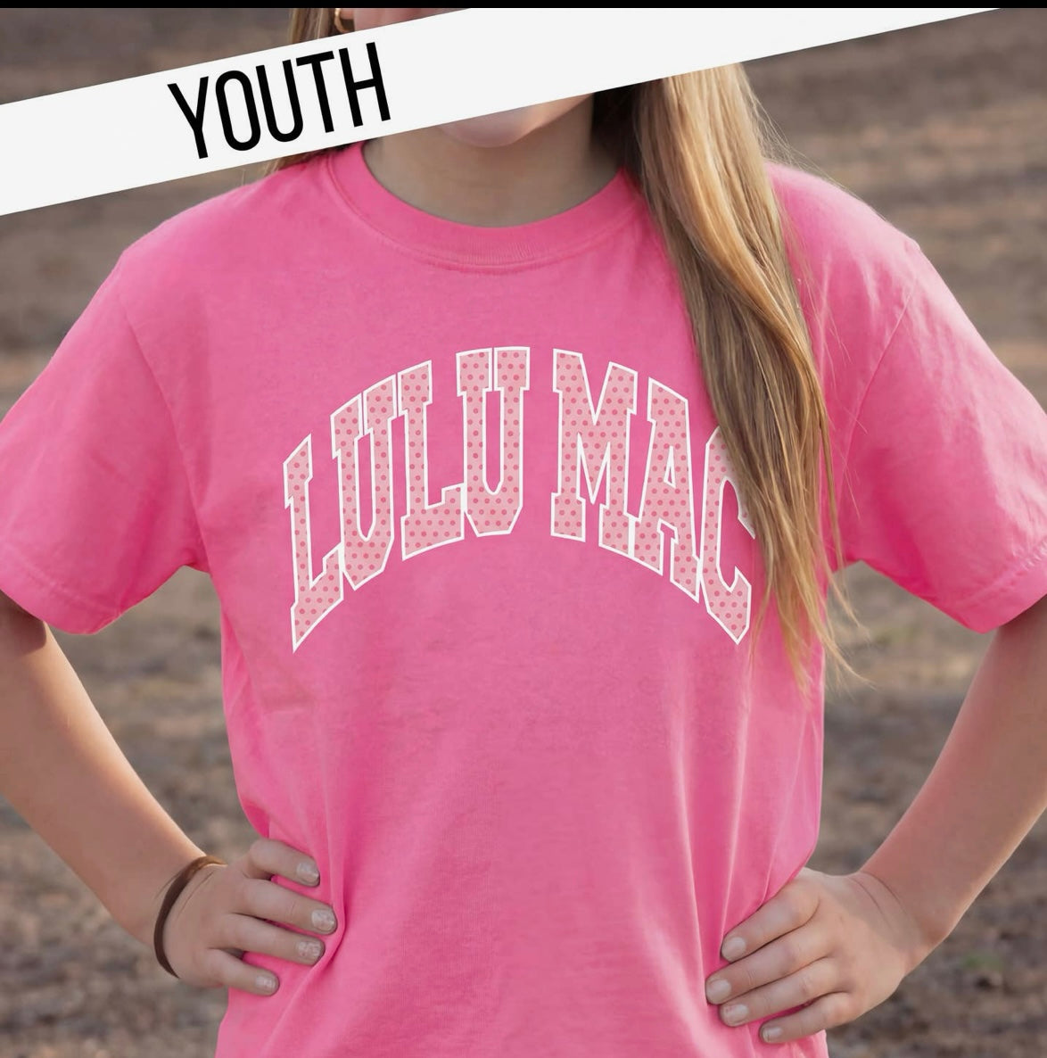 Neon Pink Lulu Mac Tshirt