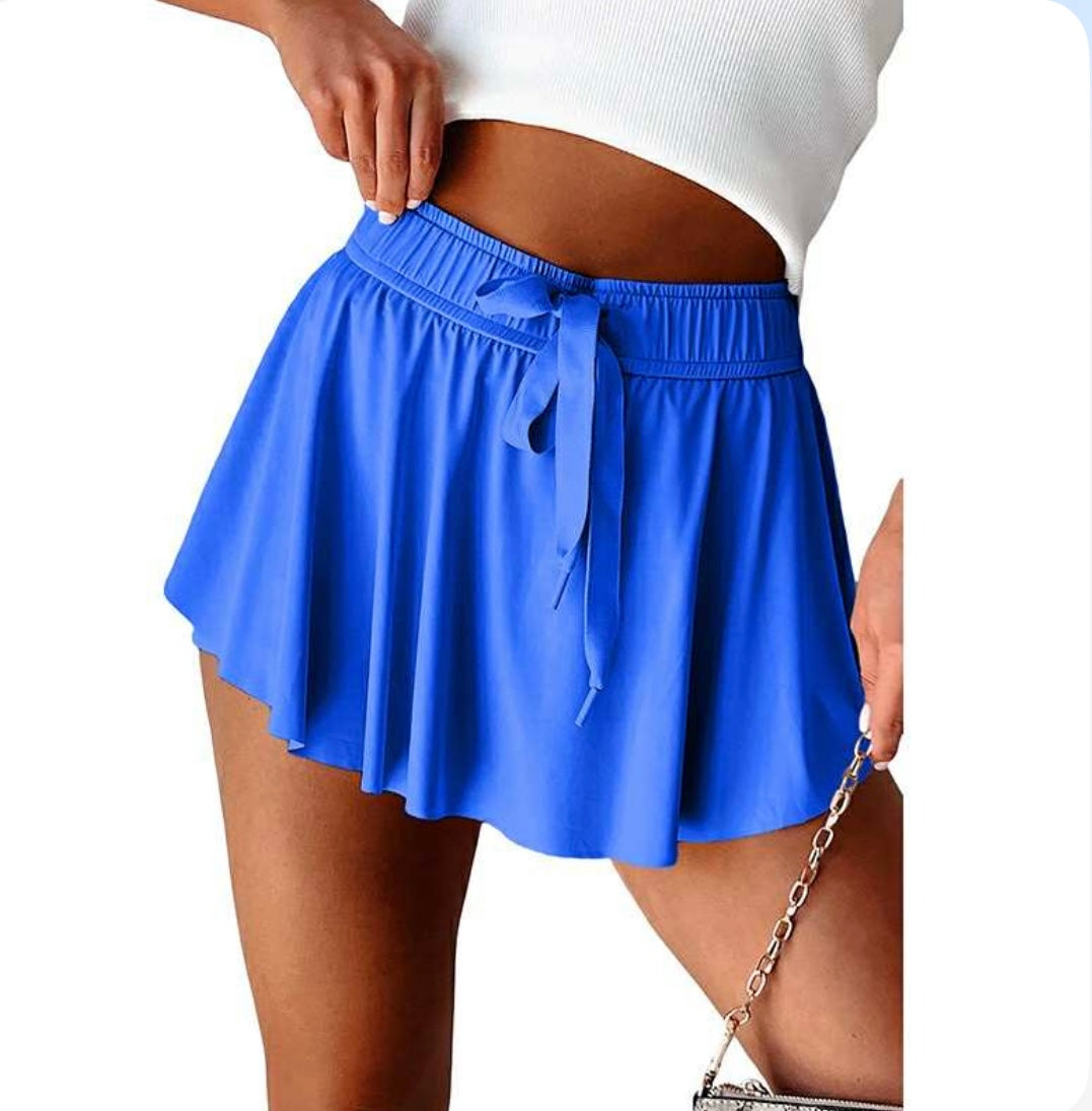 Skort with Drawstring