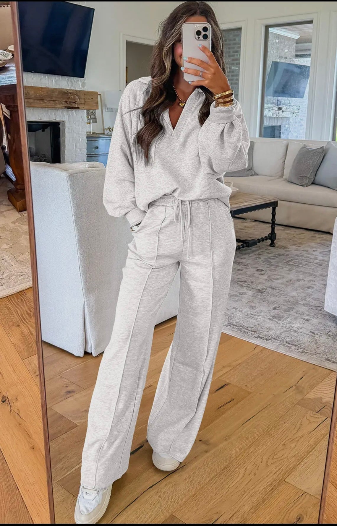 Gray pullover set