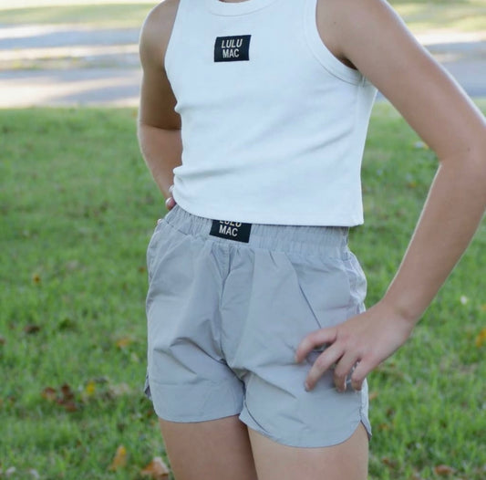 Gray Youth Lulu Mac Shorts