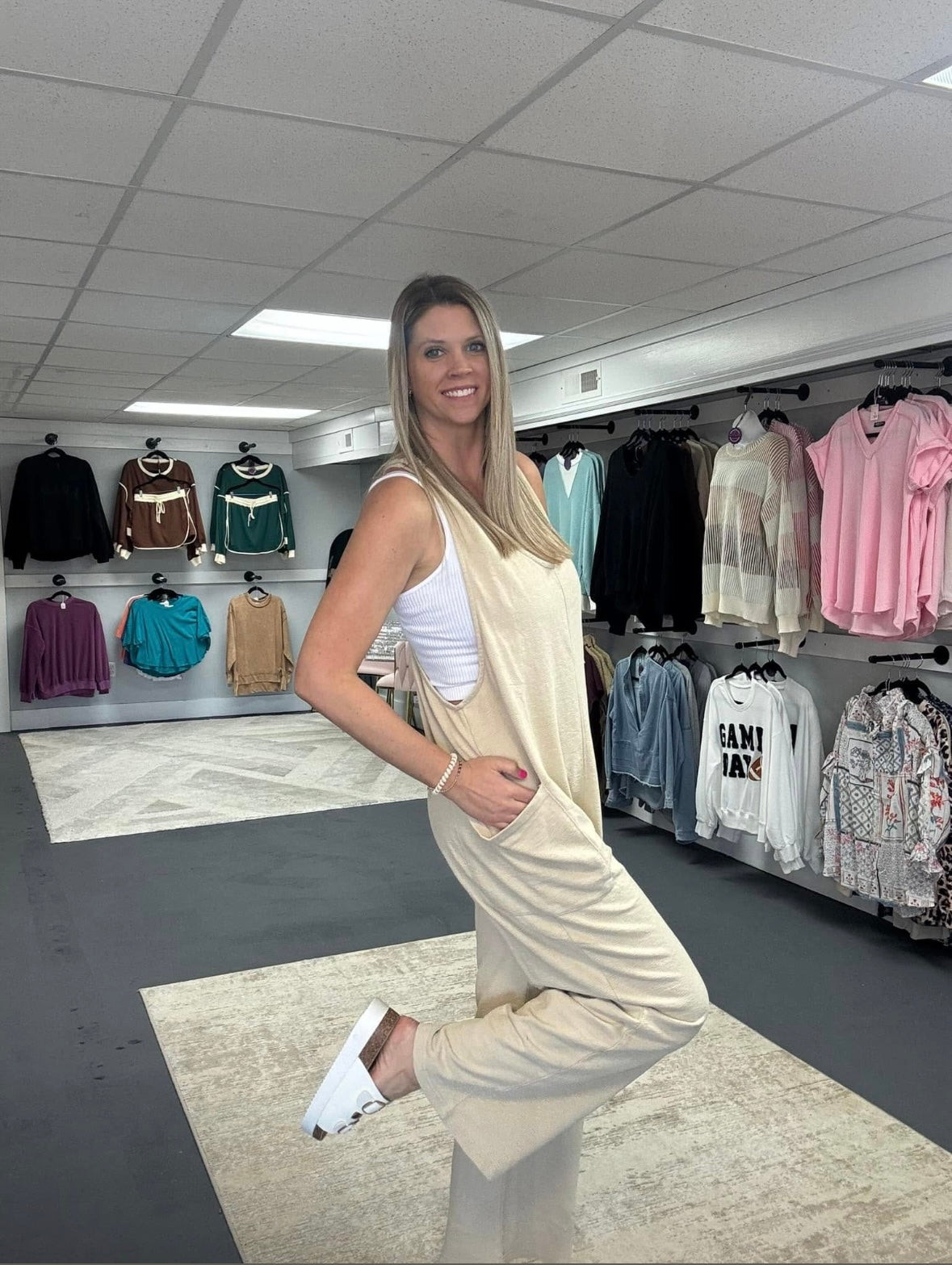 Mineral Washed Lounge Jumpsuit
