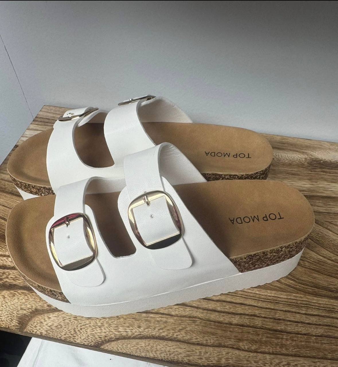 White Platform Shoe