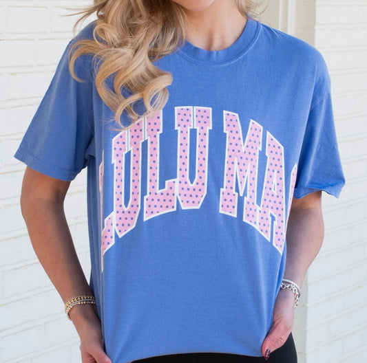Blue and Pink Lulu Mac Tshirt