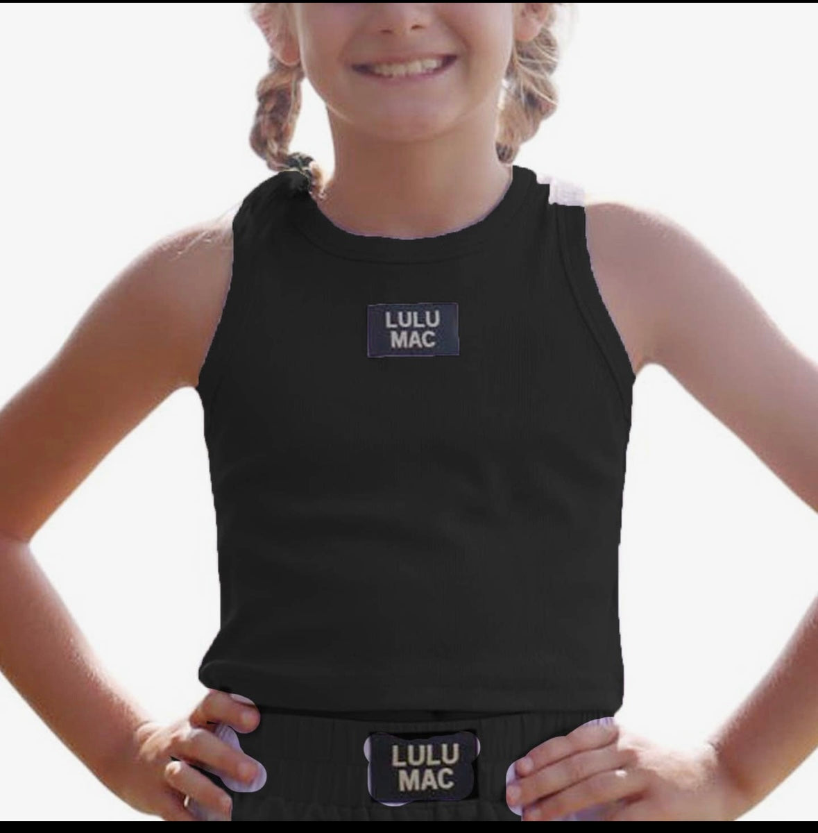 Youth Black Lulu Mac Tank