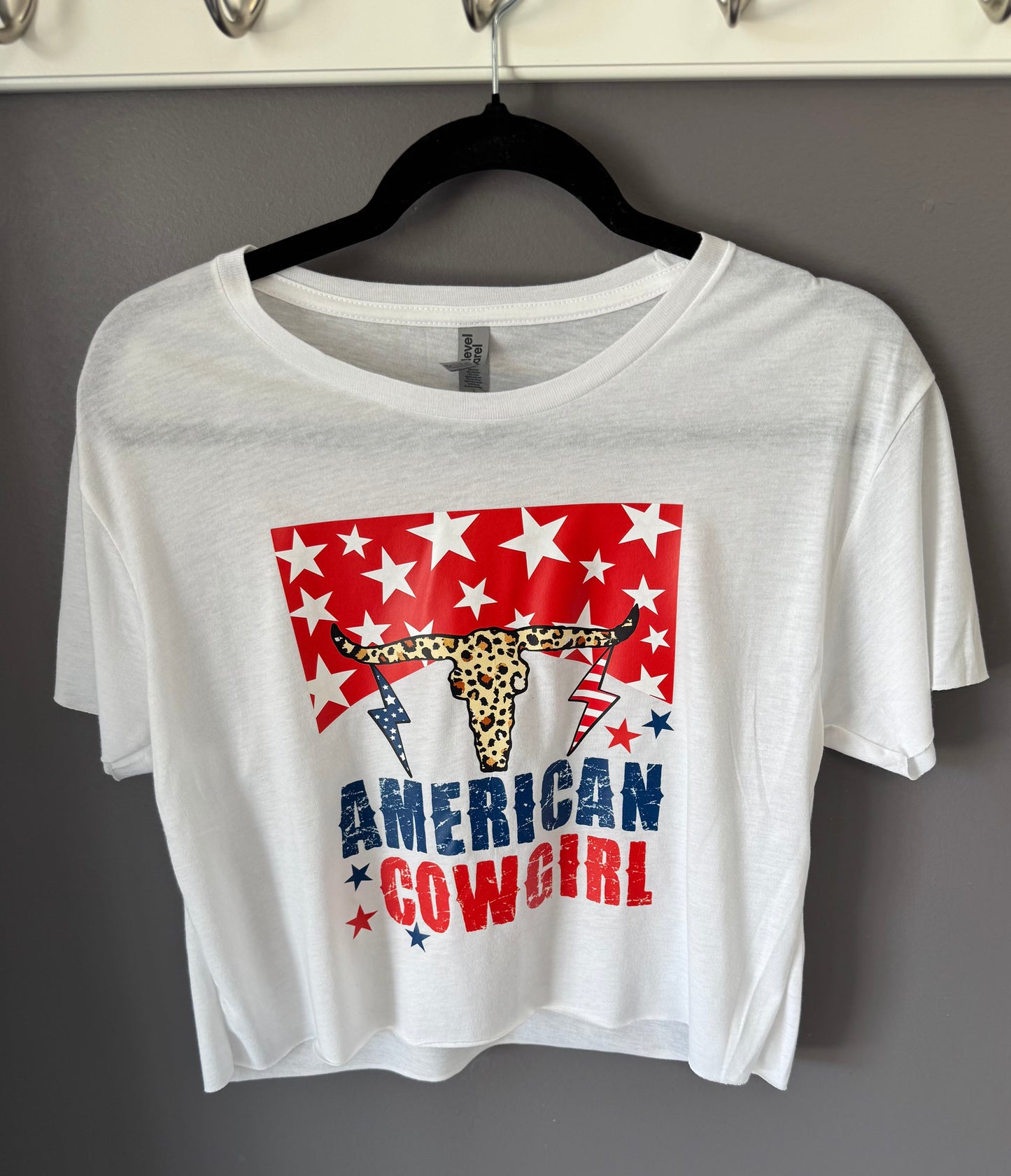 America Cowgirl Cropped Tshirt