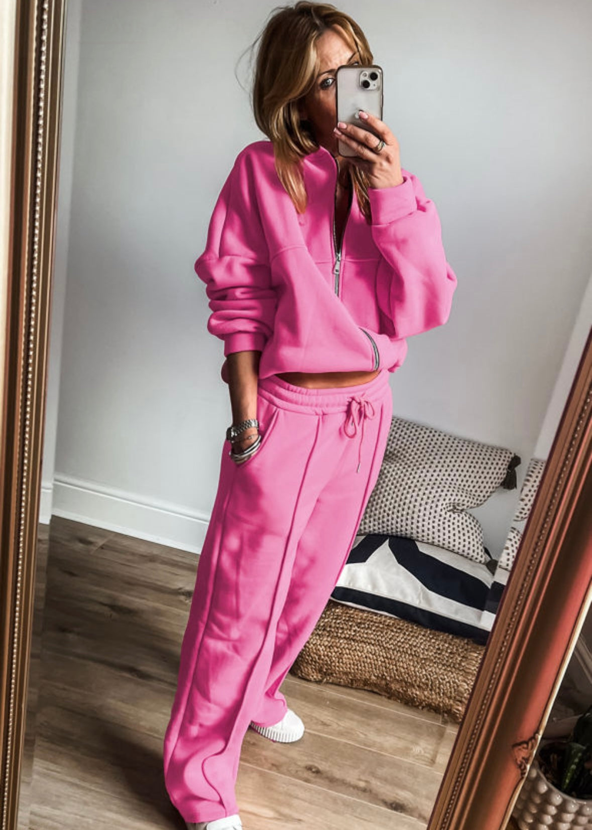 Bright Pink Sweatsuit
