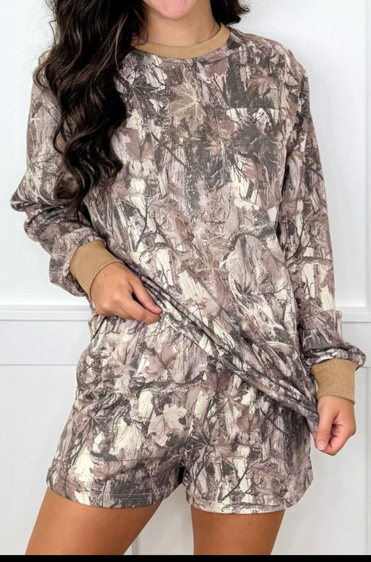 Khaki Woodland Camo Set