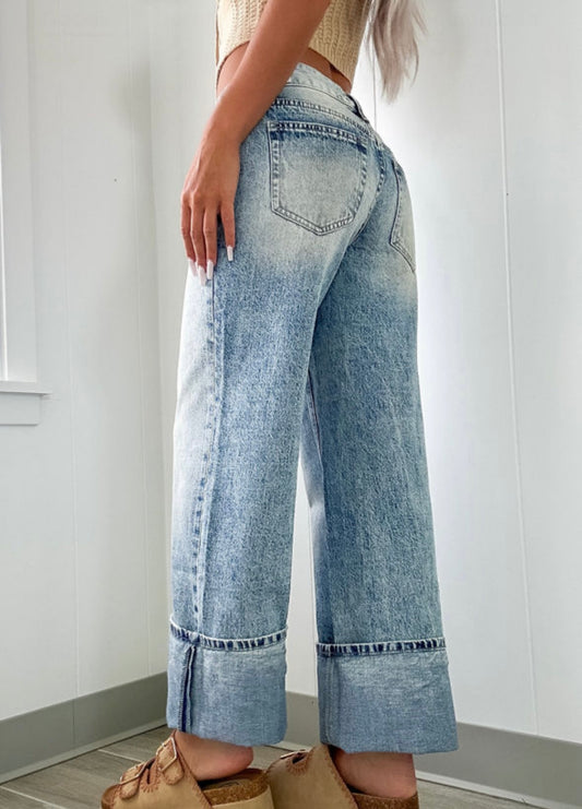 Medium Wash High Rise Jean