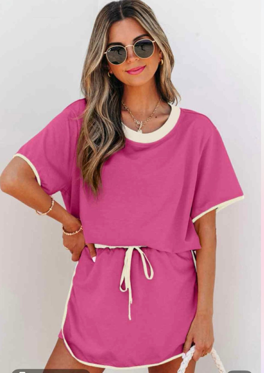 Pink Skirt Set