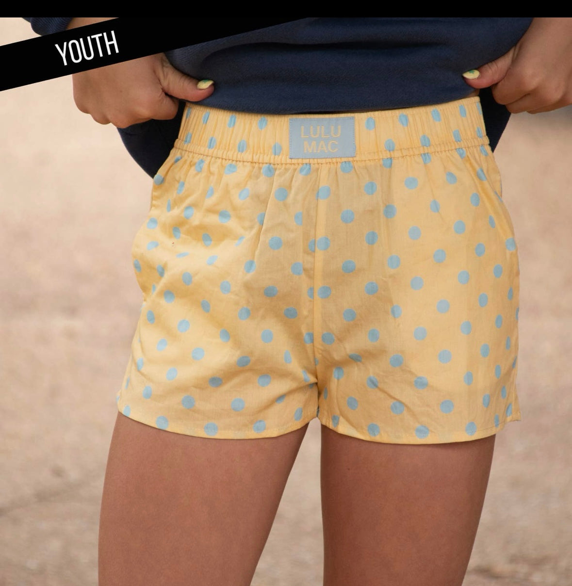 Yellow and Blue Polka Dots