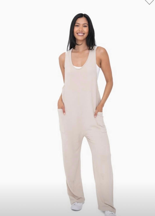 Mineral Washed Lounge Jumpsuit