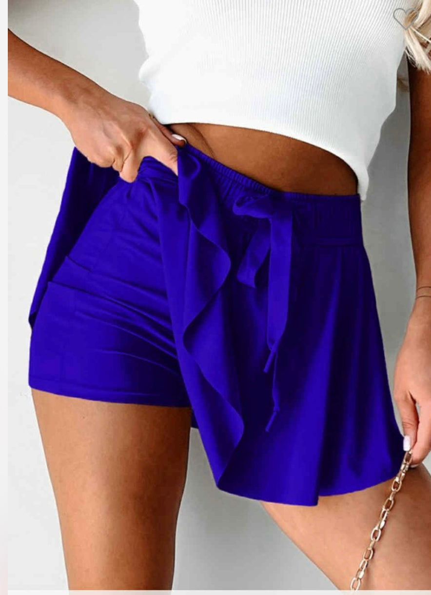 Skort with Drawstring