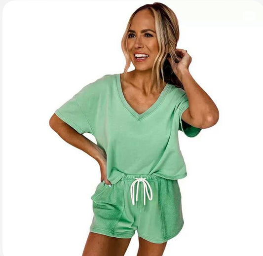 Lime Green Short Set