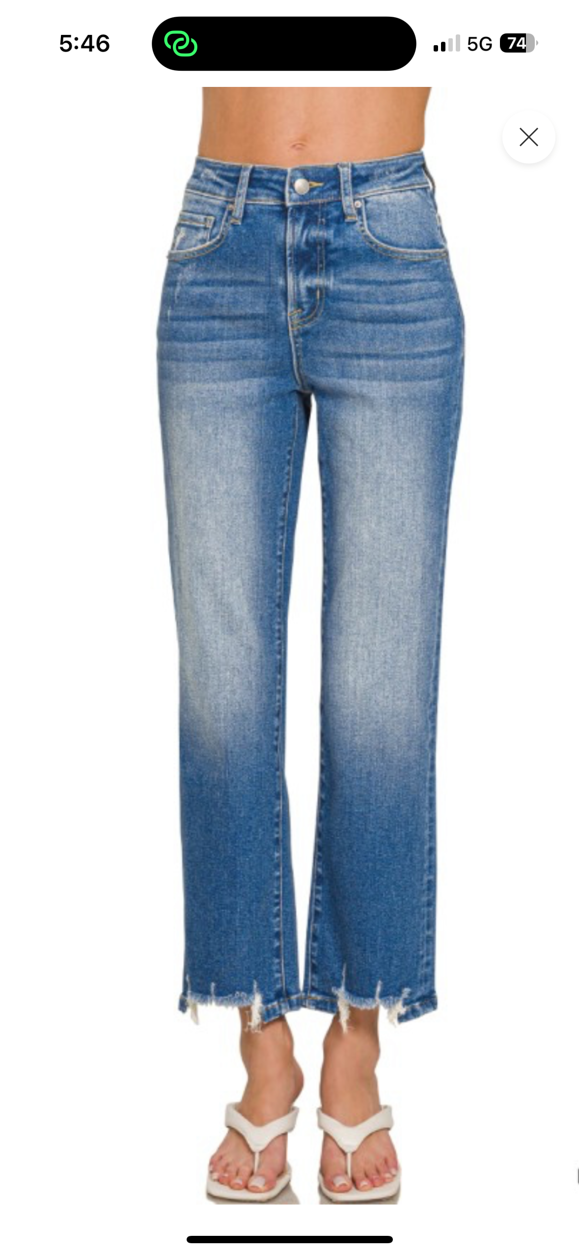 Zenana Cropped Jean