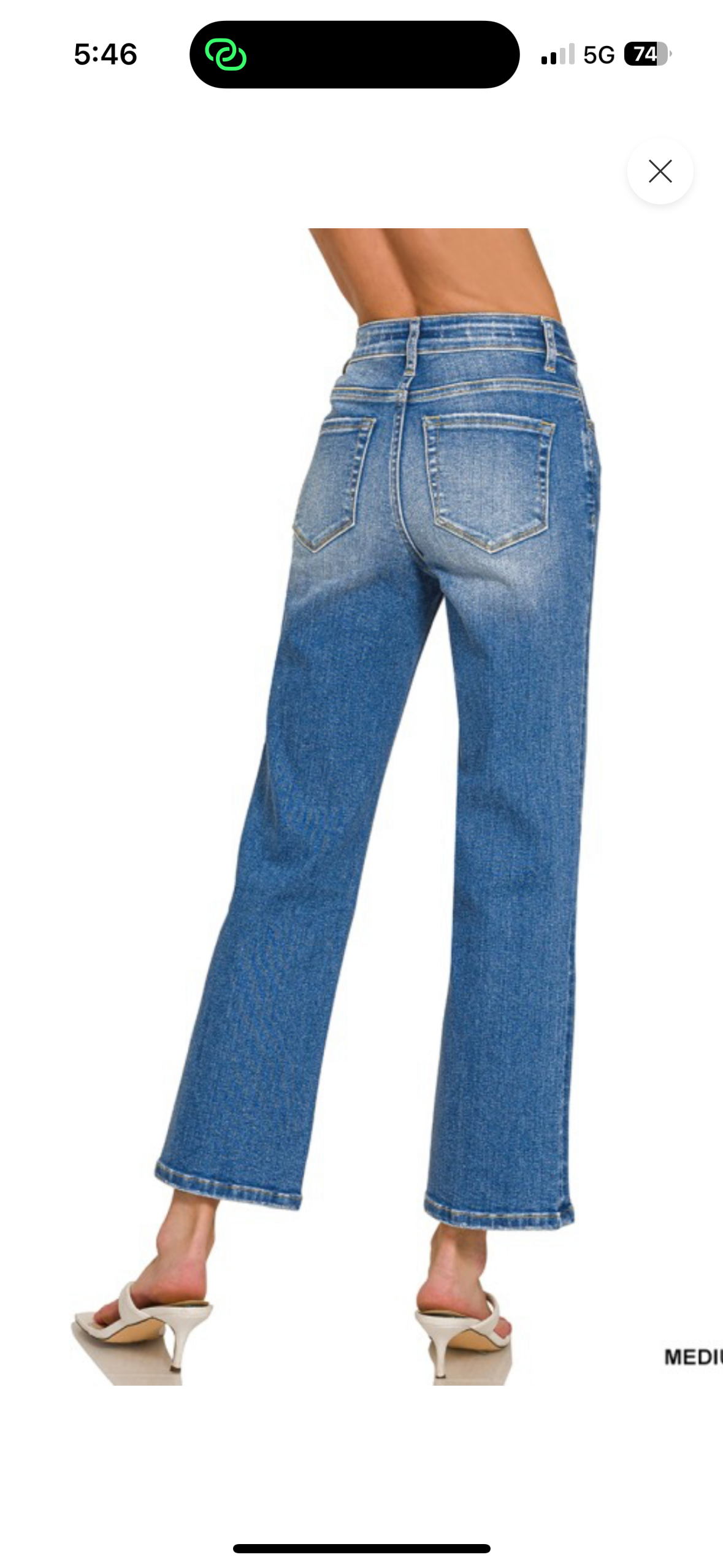 Zenana Cropped Jean